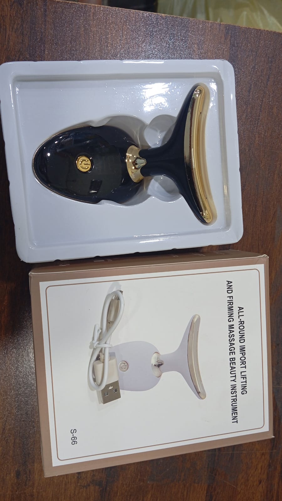 EMS Face Lifting Massager with Red Light Therapy | Facial, Neck & Eye Microcurrent Vibrating Massage Tool | Anti-Wrinkle Skin Tightening Device (Random Color)