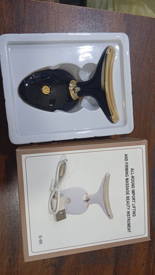 EMS Face Lifting Massager with Red Light Therapy | Facial, Neck & Eye Microcurrent Vibrating Massage Tool | Anti-Wrinkle Skin Tightening Device (Random Color)