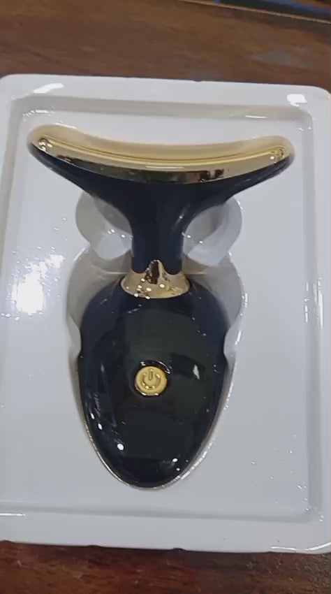 EMS Face Lifting Massager with Red Light Therapy | Facial, Neck & Eye Microcurrent Vibrating Massage Tool | Anti-Wrinkle Skin Tightening Device (Random Color)